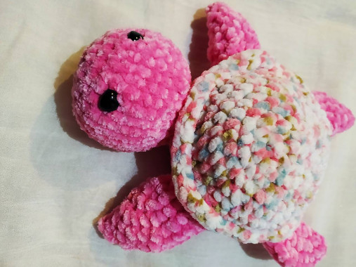 Hračky - AKCIA  Korytnačka väčšia ružová - 17856704_