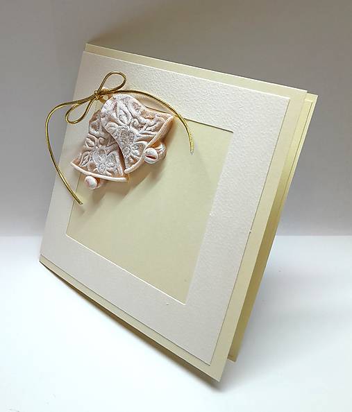 Papiernictvo - Vianočná pohľadnica ... zvončeky (B) - 17860773_