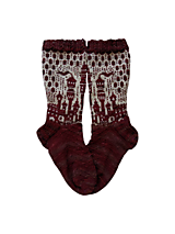 Ponožky, pančuchy, obuv - Ponožky Art- rozprávkový hrad s hodvábom - 17861004_