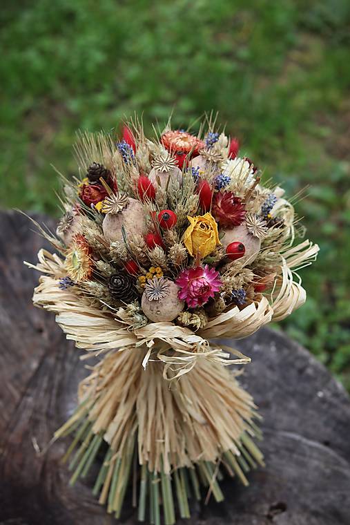 Dekorácie - Sušená kytica  - 17861278_