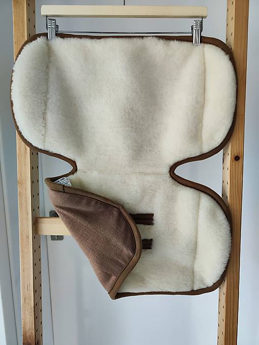 Detský textil - Zmenšujúca vložka XL Vlnienka proti poteniu do autosedačky Cybex Sirona T 100% Merino top super wash 100% ľan Mustard - 17860499_