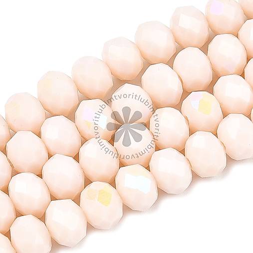 Korálky - (7338) Brúsené korálky, 8x6 mm - 10 ks - 17859199_