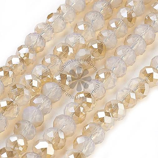 Korálky - (7396) Brúsené korálky, 6x5 mm - 10 ks - 17859399_