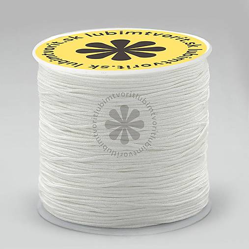 Galantéria - (7450) Nylonová šnúrka, 0.8 mm - 1 meter - 17859614_