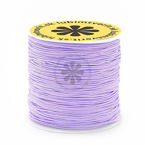 Galantéria - (7453) Nylonová šnúrka, 0.8 mm - 1 meter - 17859617_