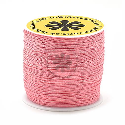 Galantéria - (7455) Nylonová šnúrka, 0.8 mm - 1 meter - 17859630_