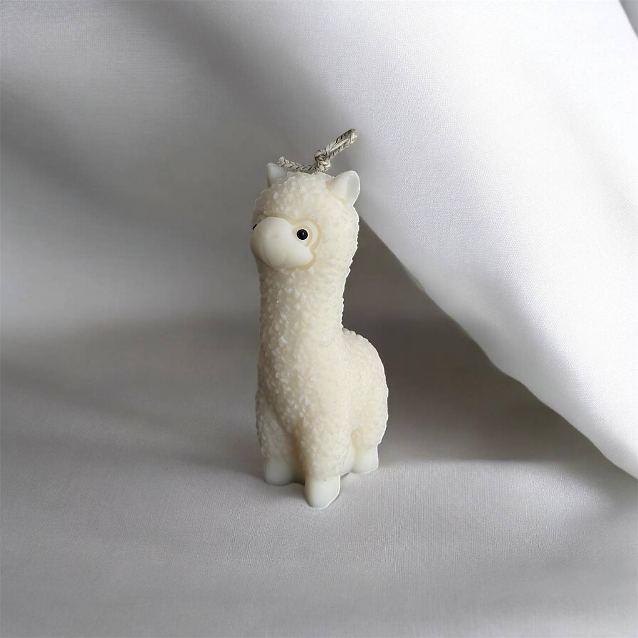 Alpaka sojová sviečka  (Biela)