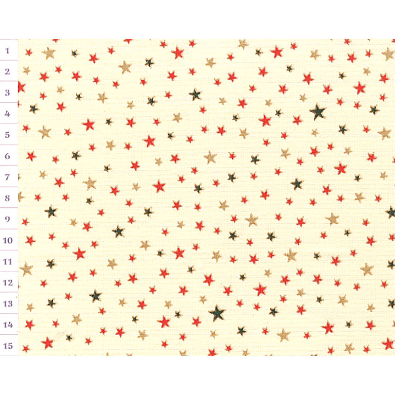 Bavlnená látka Christmas CZL Cream, Color Starlets