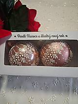 Dekorácie - Vianočné gule v darčekovom balení - 17858996_