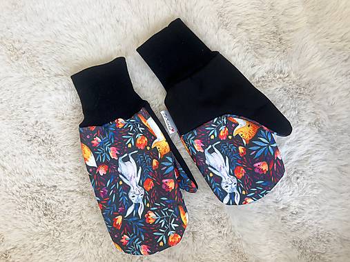 Softshelové rukavice M 3-5rokov (2)