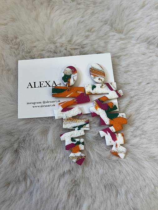 Náušnice z polymérovej hmoty (Terese)
