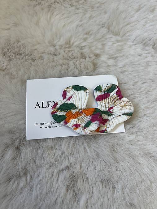 Náušnice z polymérovej hmoty (Pink)