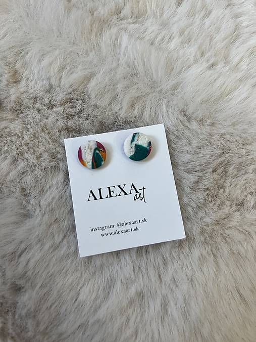 Náušnice z polymérovej hmoty (Lya)