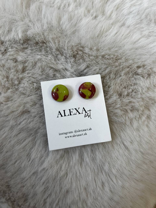 Náušnice z polymérovej hmoty (Lya)