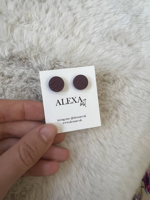 Náušnice z polymérovej hmoty (Lya)