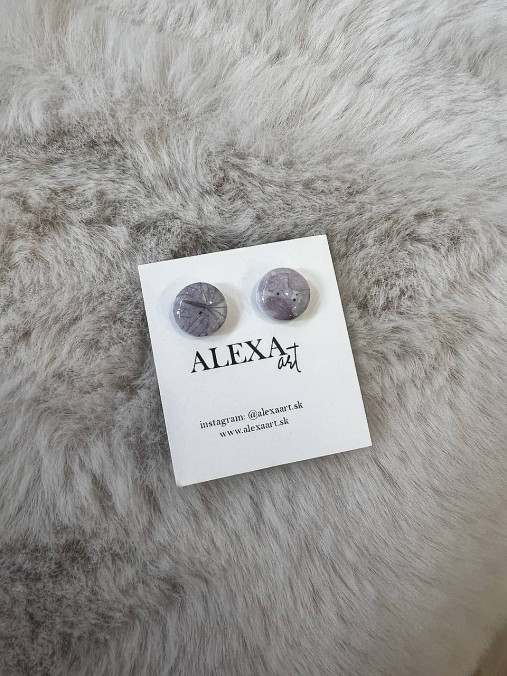 Náušnice z polymérovej hmoty (Lya)