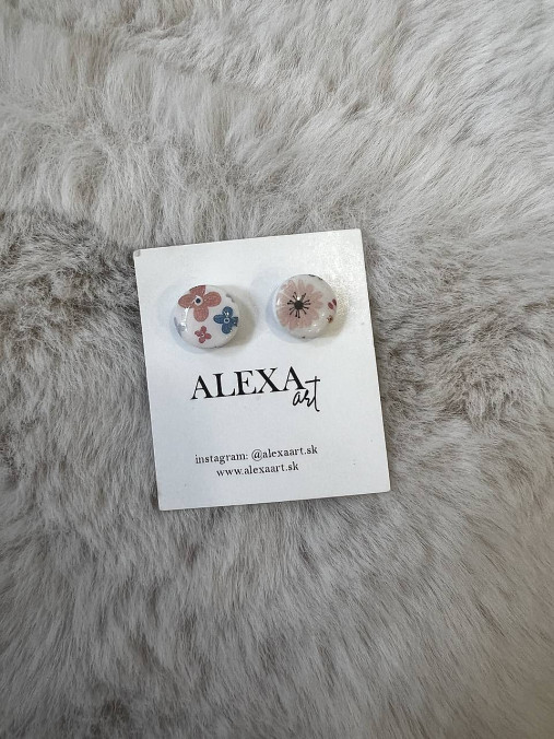 Náušnice z polymérovej hmoty (Leja)