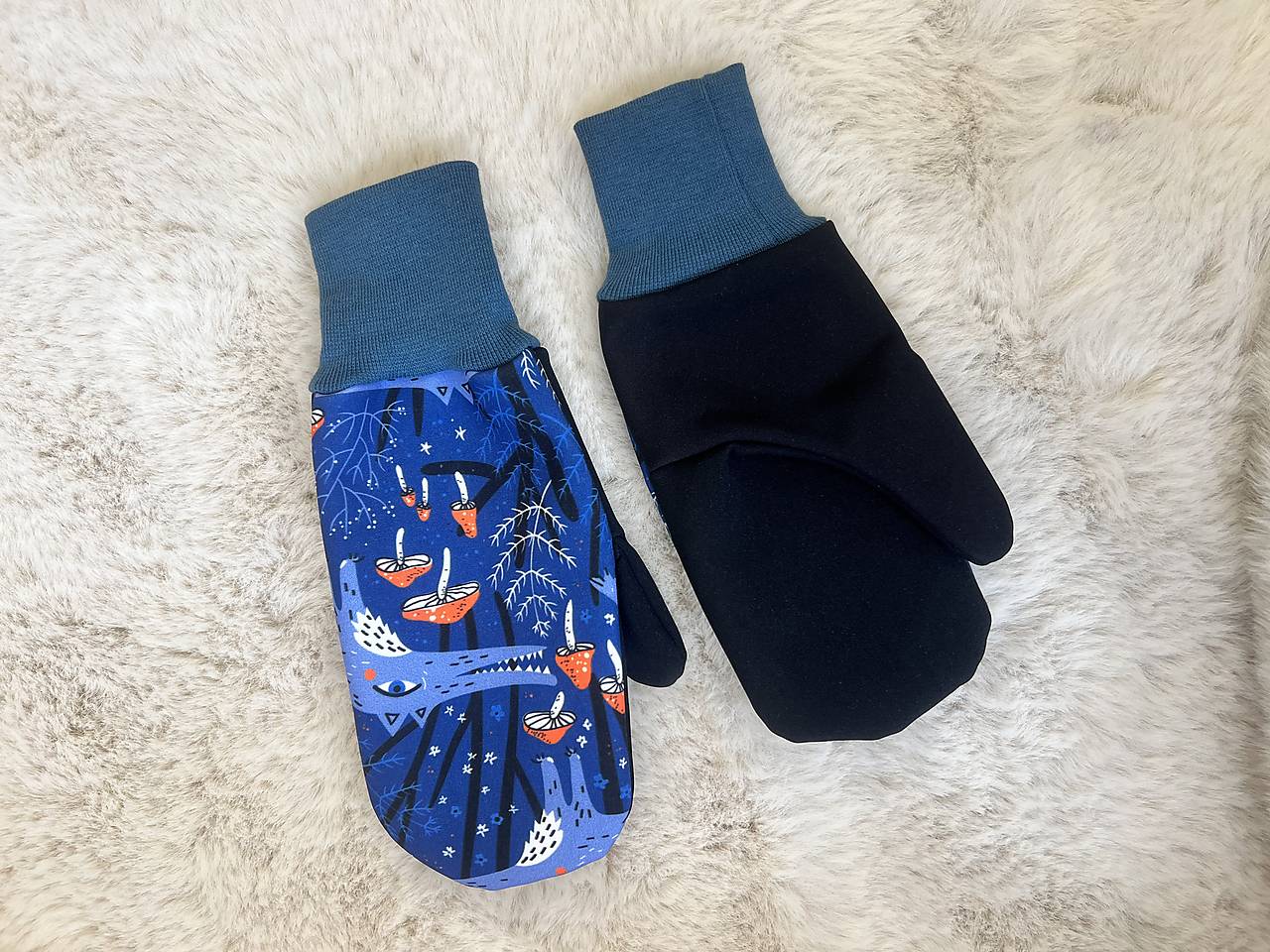 Softshelové rukavice L 6-8rokov (4)