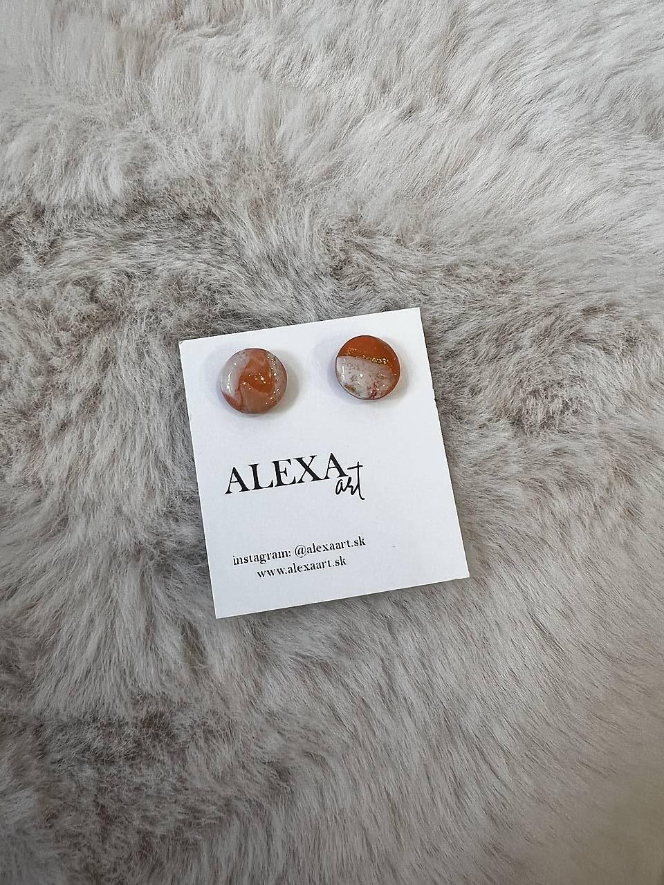 Náušnice z polymérovej hmoty (Lya)