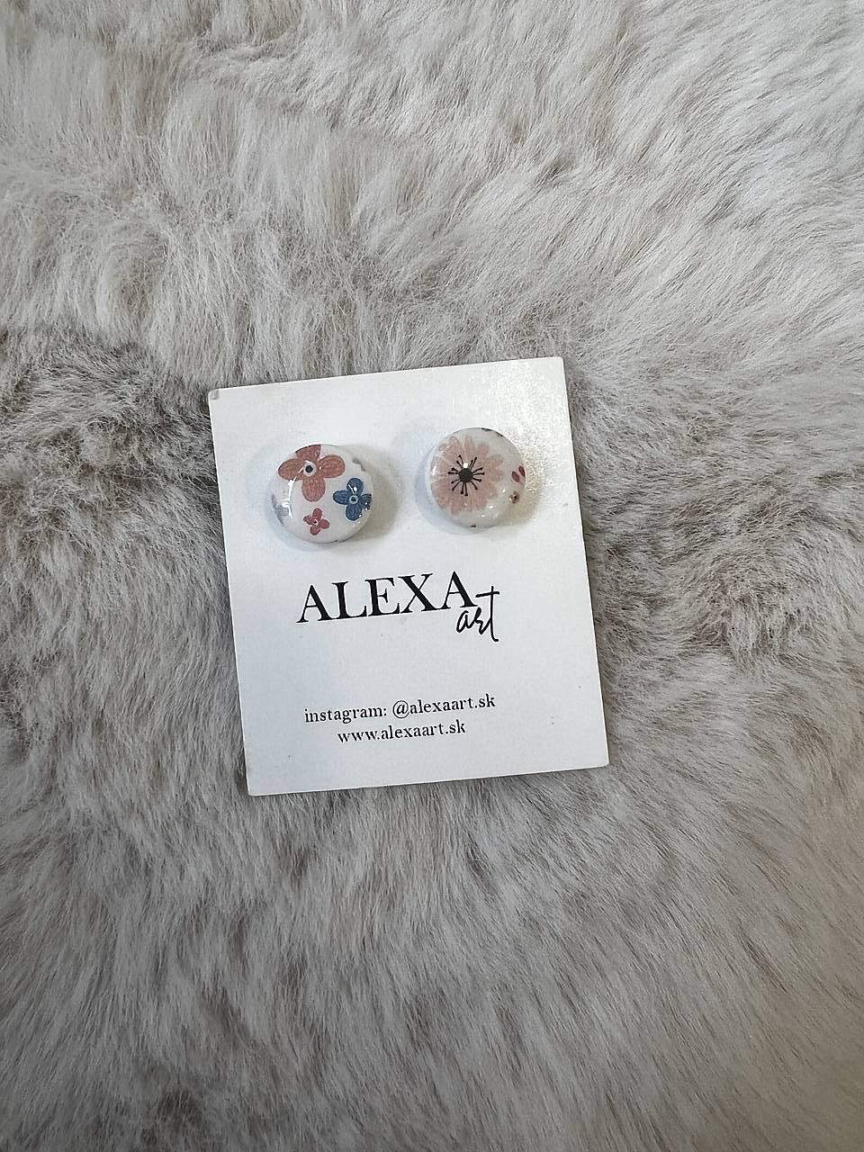 Náušnice z polymérovej hmoty (Leja)