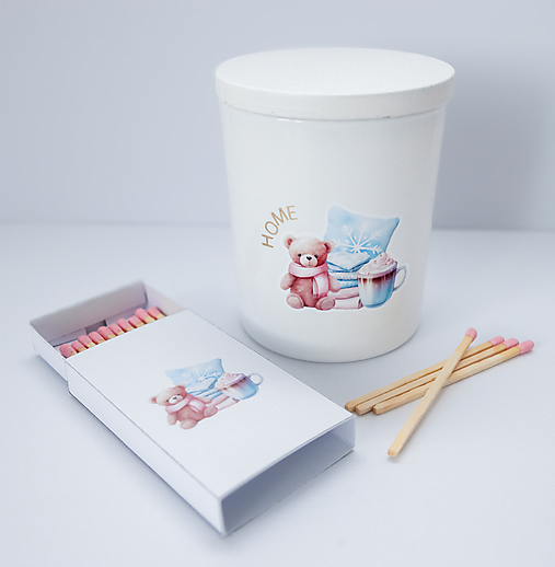 Štýlová sójová zimná sviečka – Premium set Home