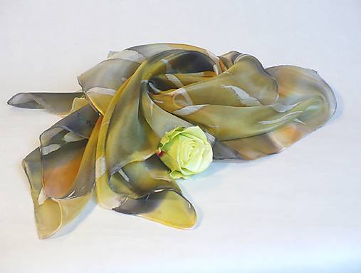 Šatky - Hodvábna šatka Elegant. - 17863661_