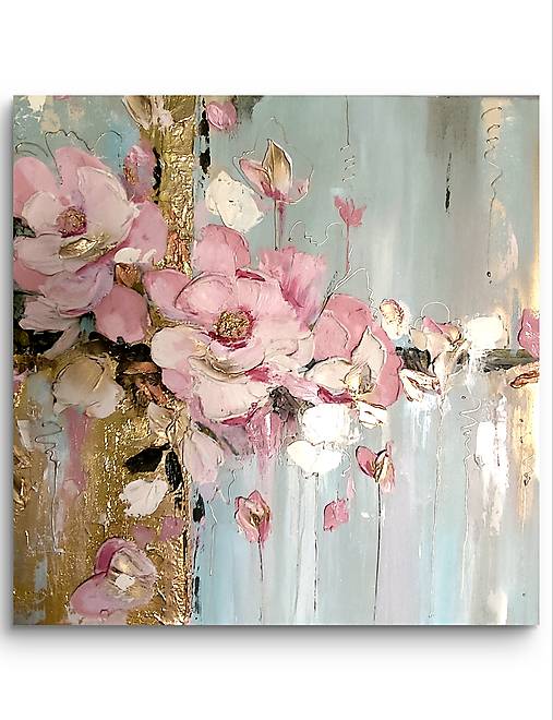 Obrazy - Ružové kvety - 17862090_