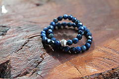 Náramky - Sodalit so striebrom - 17863488_