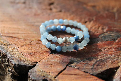 Aventurín so striebrom