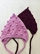 Detské čiapky - Merino čiapočka - škriatok s guličkami (6-12mesiacov (váš výber)) - 17862181_