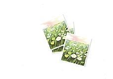 Papier - Samolepka / vodeodolná "pole kvetov" - 17863620_