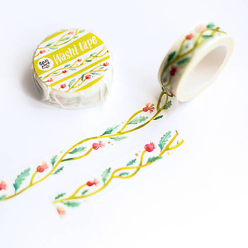 Papier - Washi páska - Nekonečno v kvetoch - 17863351_