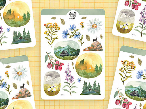 Papier - Samolepky "Milované Tatry" - 17863401_