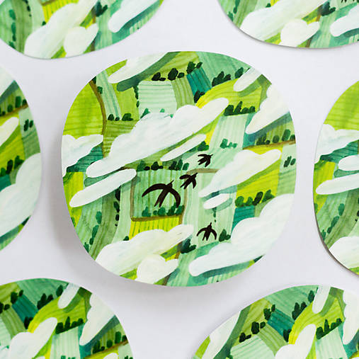 Papier - Samolepka / vodeodolná "Za letu" - 17863474_