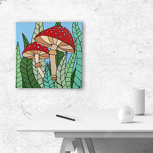 Obrazy - OBRAZ Veselé muchotrávky - 17862601_