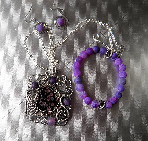 Sady šperkov - Ametyst- sada šperkov - 17865180_