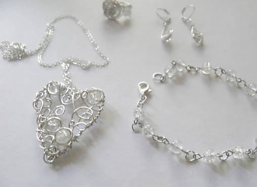 Sady šperkov - Drôtené šperky - 17865193_