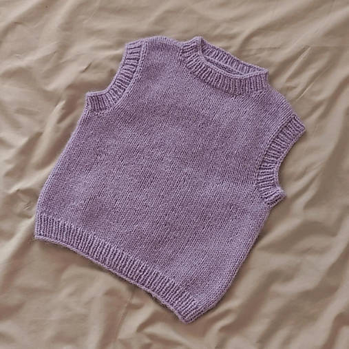 Detské oblečenie - MIJANI Pletená vesta - Fialová 2-3r - 17866262_