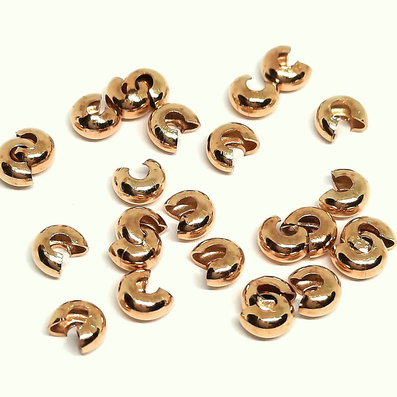 Krytka na zatláč.rokajl-1ks (4mm/KC zlatá)