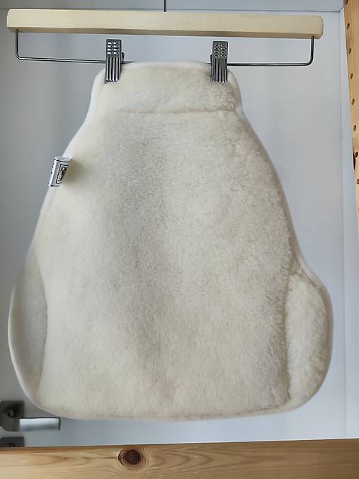 Detský textil - Vložka do autosedačky Cybex Solution 100% Merino Top Super wash Natural Hviezdičky šedé - 17867977_