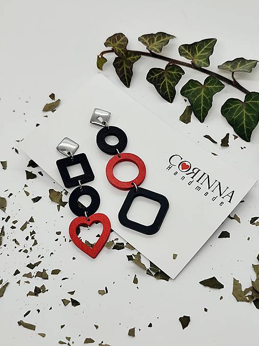 Asymetrické náušnice "MAYA