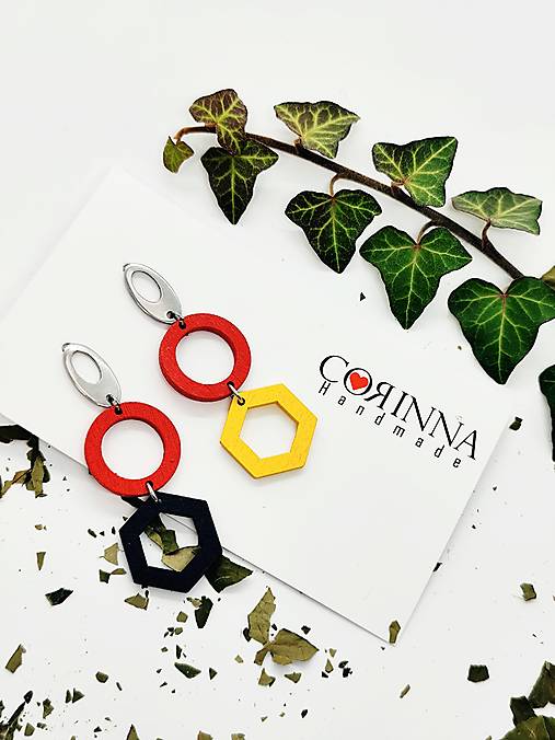 Asymetrické náušnice "RIDHI"