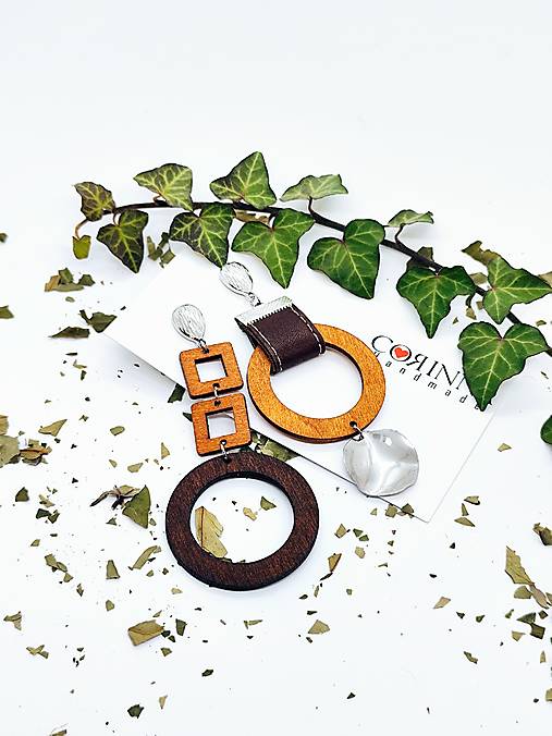 Asymetrické náušnice "AJANTA"