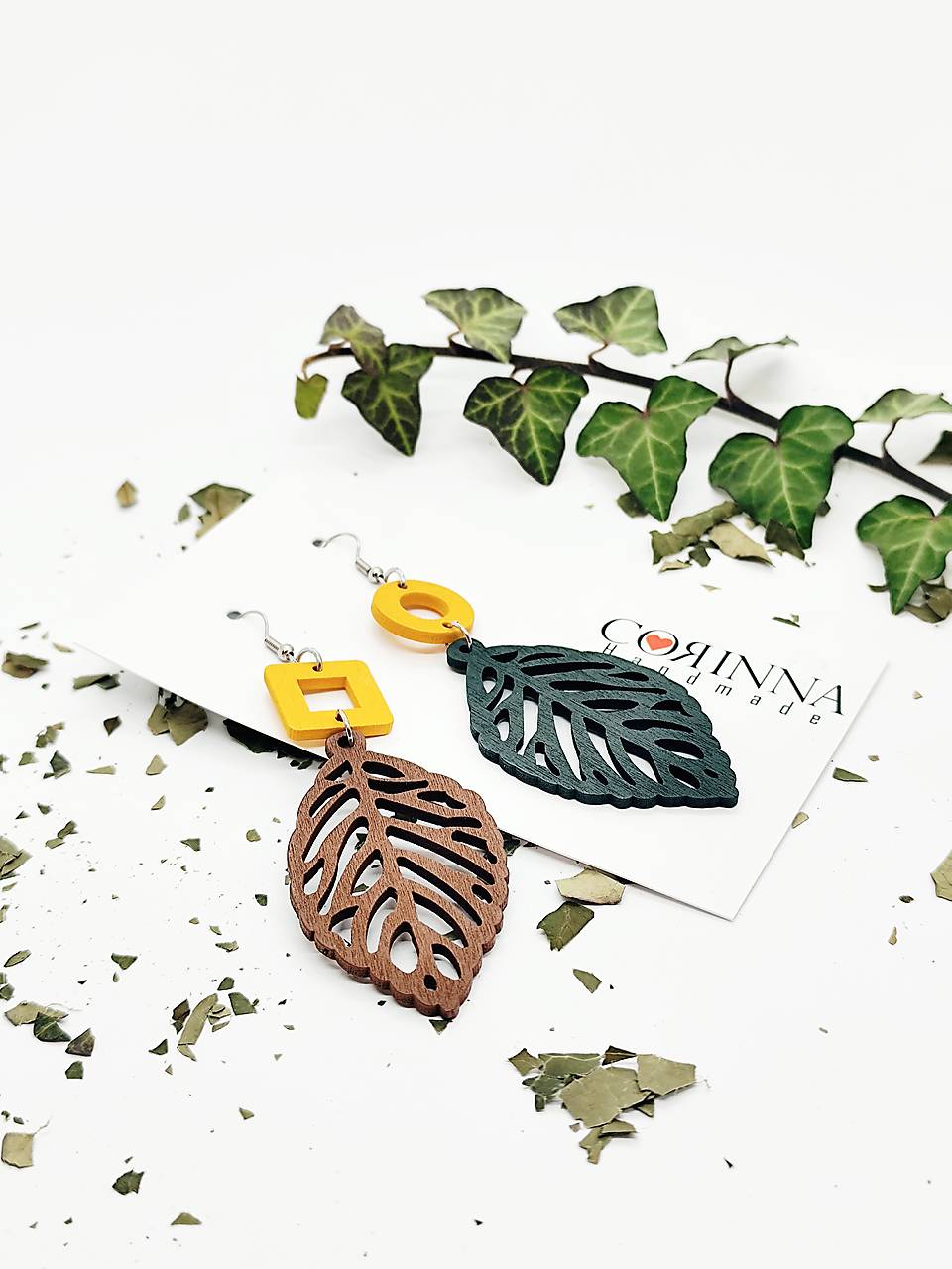 Asymetrické náušnice "DIYA"