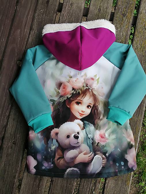 Detské oblečenie - Softshellka s barančekom č 110 - 17866227_