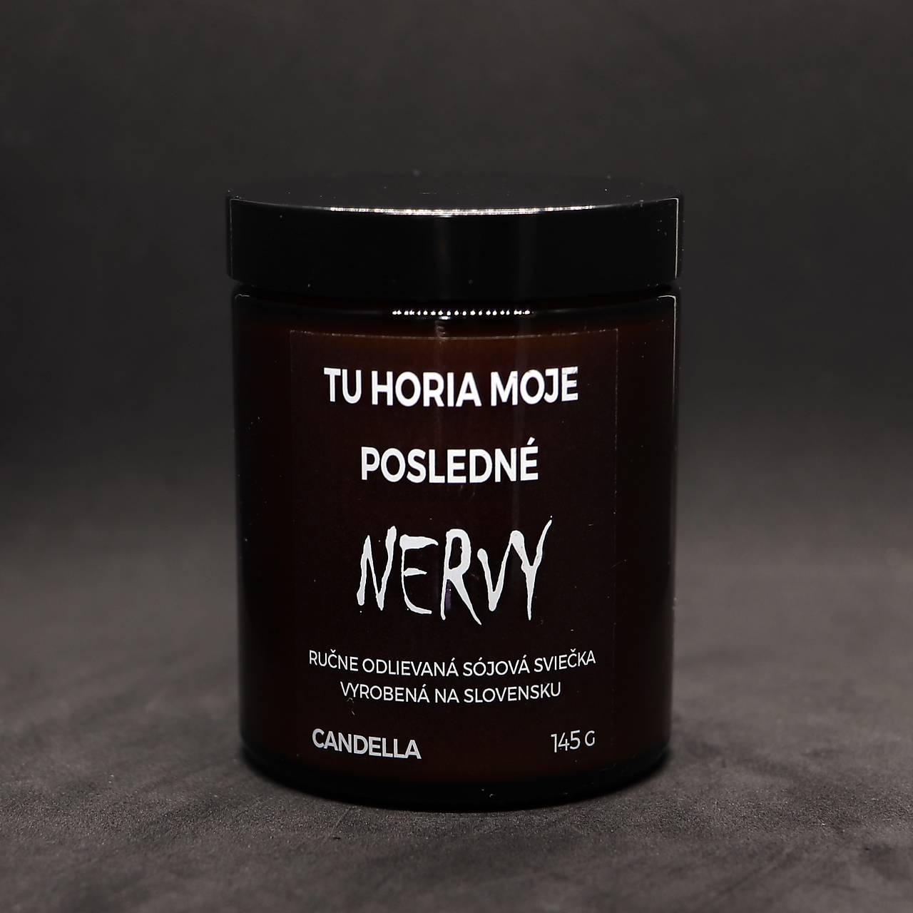 TU HORIA MOJE POSLEDNÉ NERVY sójová sviečka
