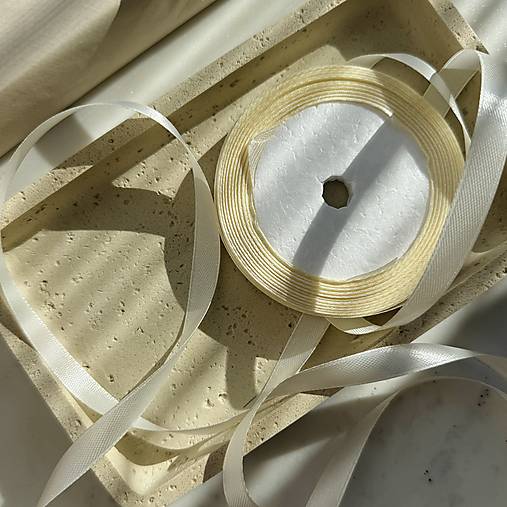 Papier - Vianočné balenia (doplnkové produkty) (Maslová stuha 22m) - 17865531_