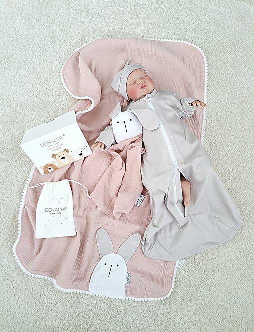 Detský textil - Darček pre bábätko – s venovaním pre dievčatko (pastel ružová) - 17867930_