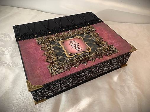 Papiernictvo - Veľká hrubá Kniha návštev "Gothic" - 17869793_