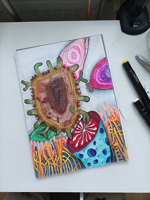 Kresby - Fixková maľba v mori - 17869864_